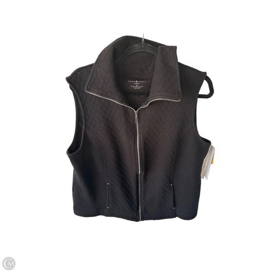 Vest Puffer & Quilted By Karen Scott In Black, Size: Xl