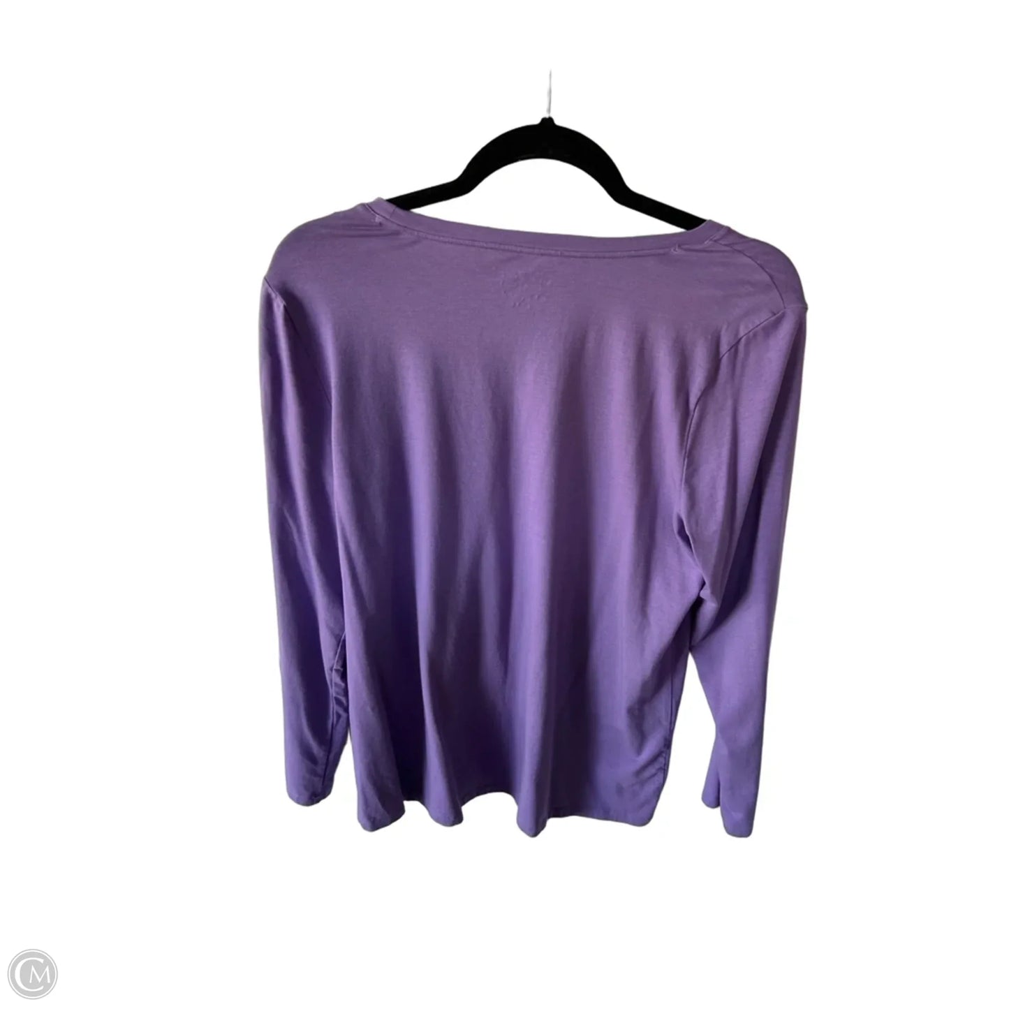 Top Long Sleeve Basic By Chicos In Purple, Size: L