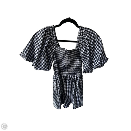 Romper By Self Contrast In Black & White, Size: Xs