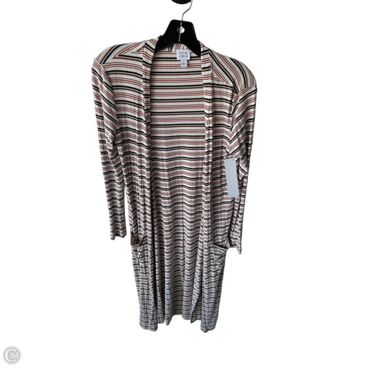 Cardigan By Peyton Jensen In Tan & White, Size: S