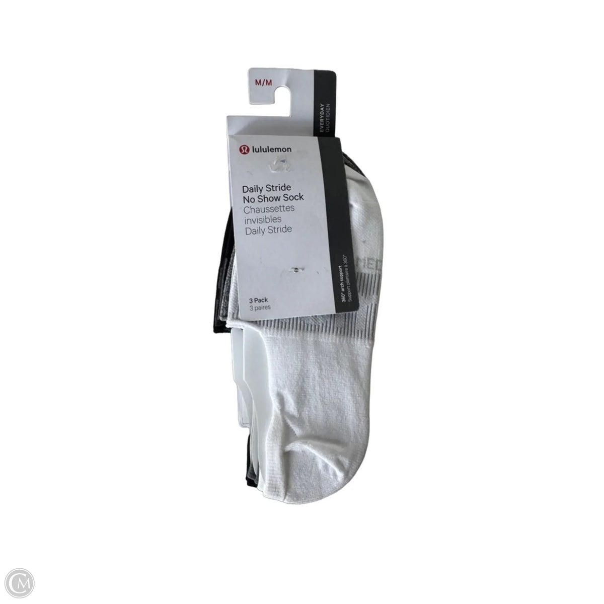 Socks By Lululemon In Black & White, Size: M