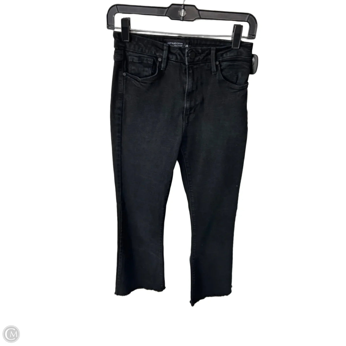 Jeans Boot Cut By Just Black In Black Denim, Size: 2