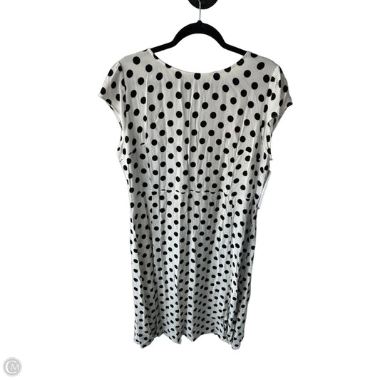 Dress Work By Loft In Black & White, Size: Xl
