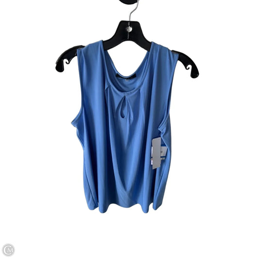 Top Sleeveless By Kasper In Blue, Size: 1x