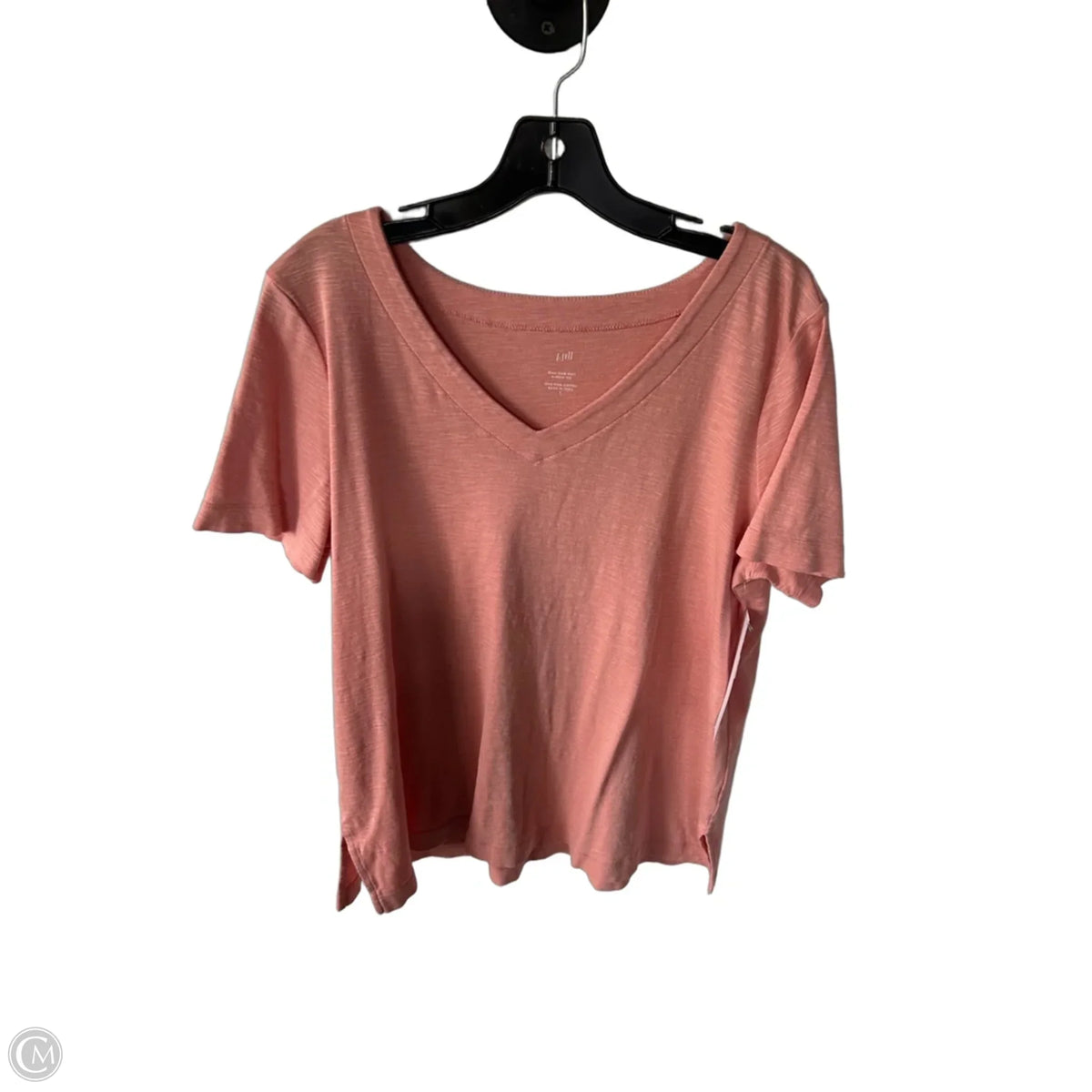 Top Short Sleeve Basic By J. Jill In Peach, Size: L