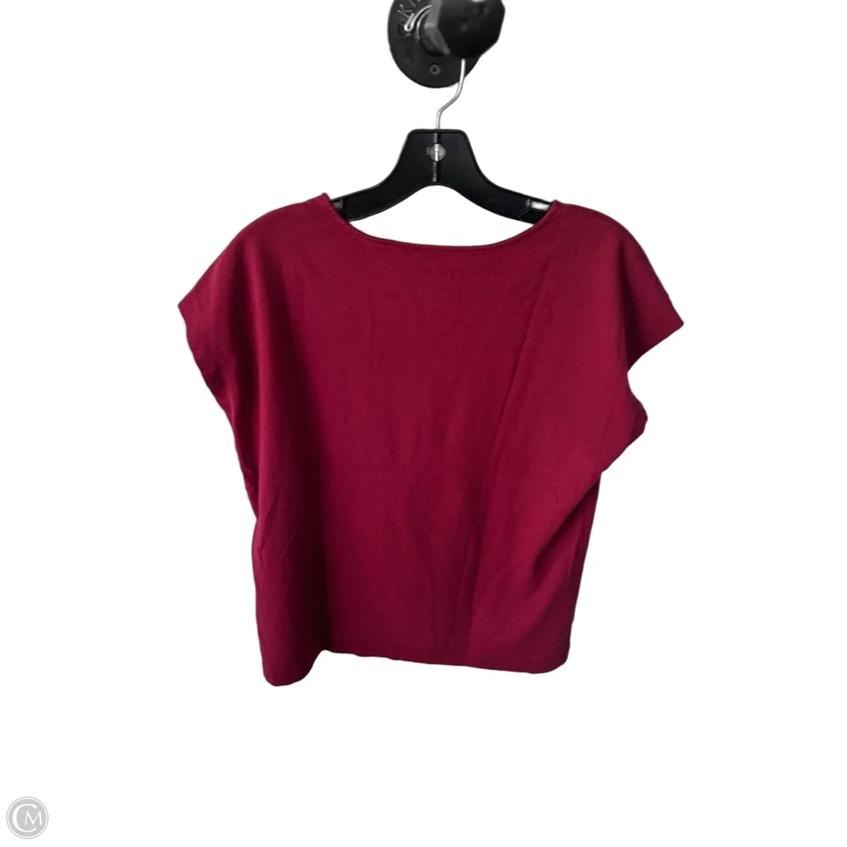 Top Short Sleeve Basic By Loft In Red, Size: M
