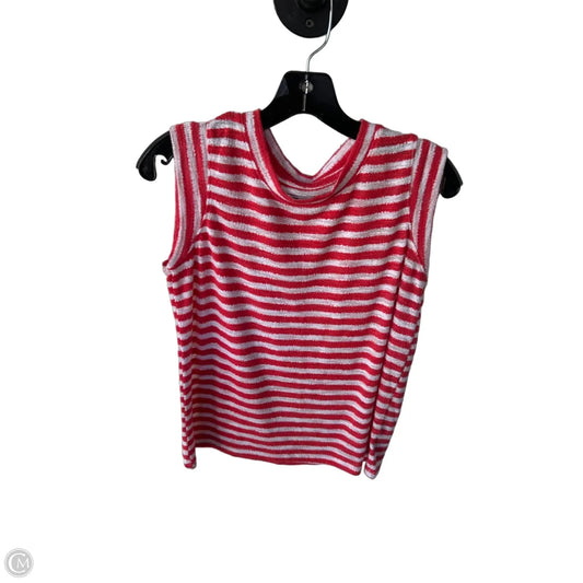 Vest Sweater By Sonoma In Red & White, Size: S