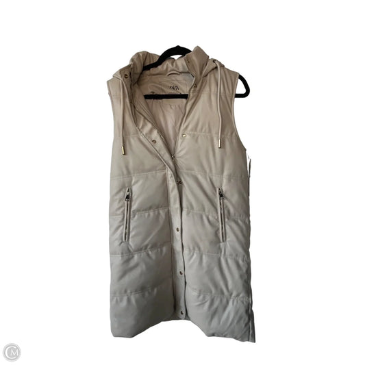Vest Puffer & Quilted By Zara In Tan, Size: Xs