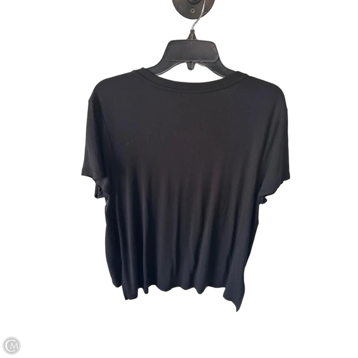 Top Short Sleeve Basic By Clothes Mentor In Black, Size: L
