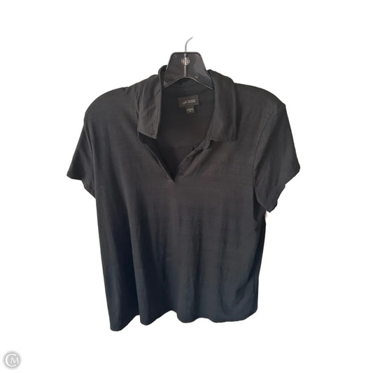 Top Short Sleeve By J. Jill In Black, Size: M