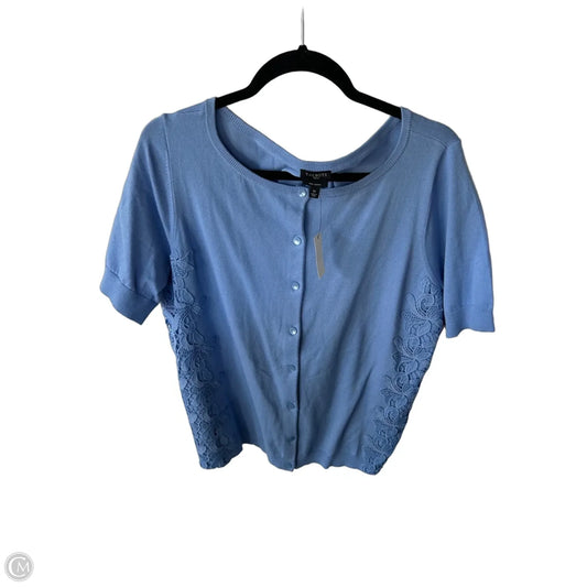 Sweater Cardigan By Talbots In Blue, Size: 1x