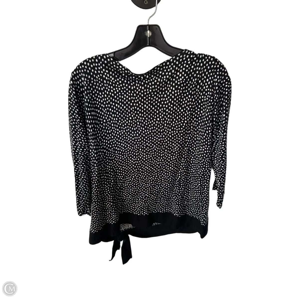 Sweater By Talbots In Black & White, Size: 1x