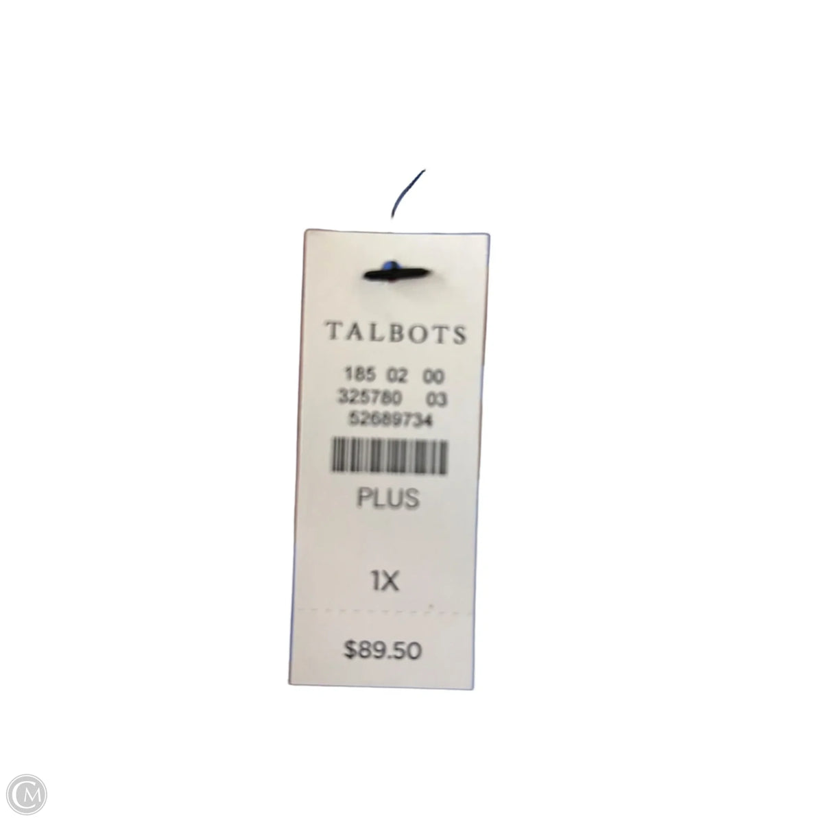 Top Long Sleeve By Talbots In Blue, Size: 1x