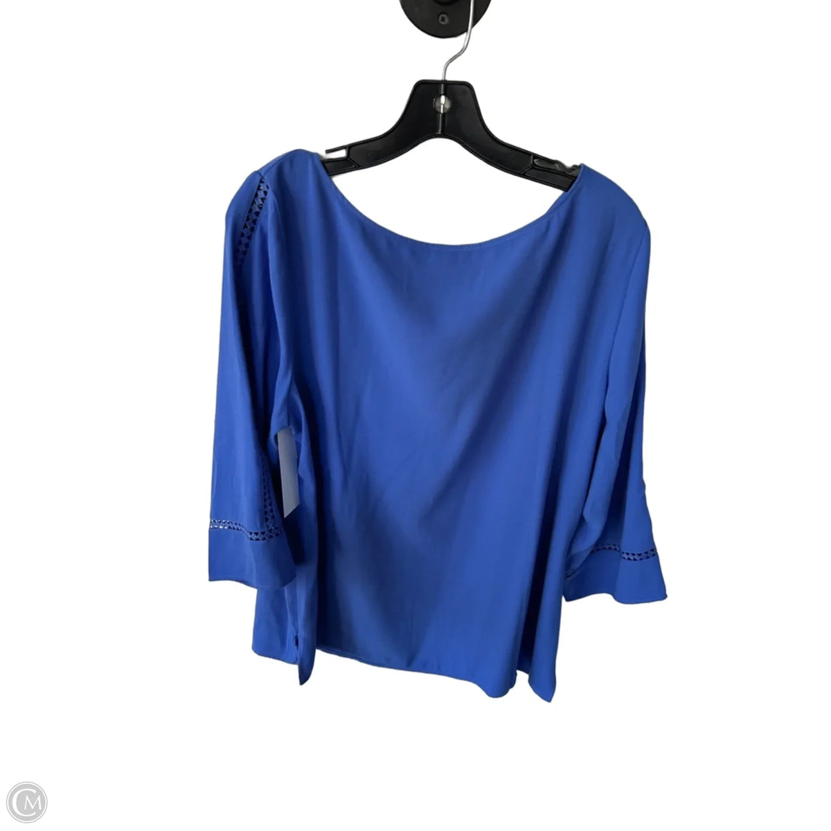 Top Long Sleeve By Talbots In Blue, Size: 1x