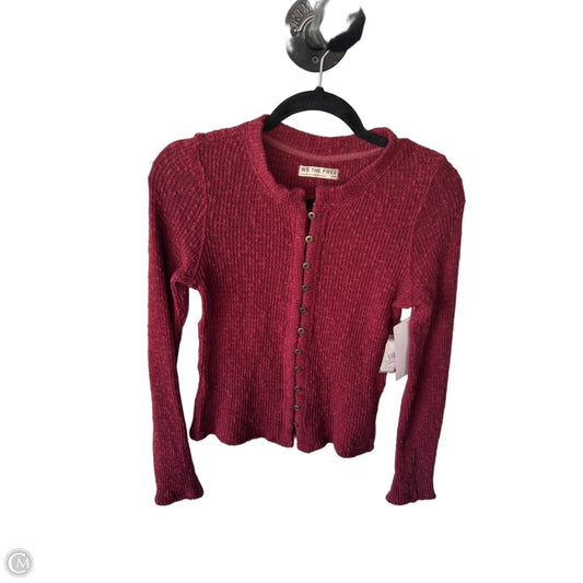 Sweater Cardigan By We The Free In Red, Size: M