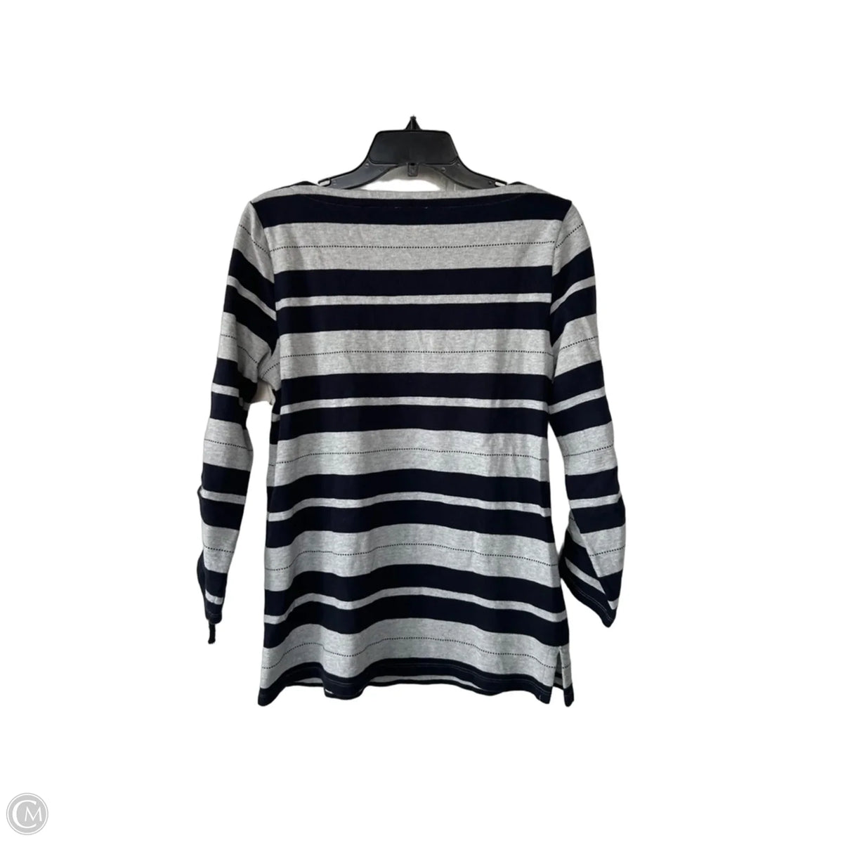 Sweater By Talbots In Blue & Grey, Size: M