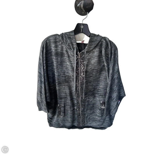 Sweatshirt Hoodie By Juicy Couture In Grey, Size: L