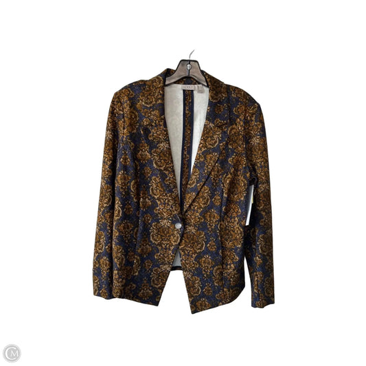 Blazer By Logo In Blue & Yellow, Size: M