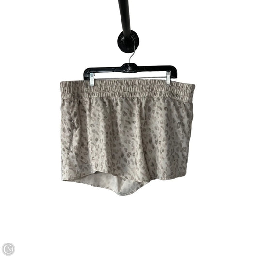 Athletic Shorts By Avia In Tan & White, Size: 22