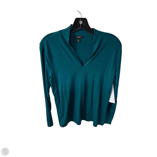 Top Long Sleeve By Talbots In Teal, Size: Mp