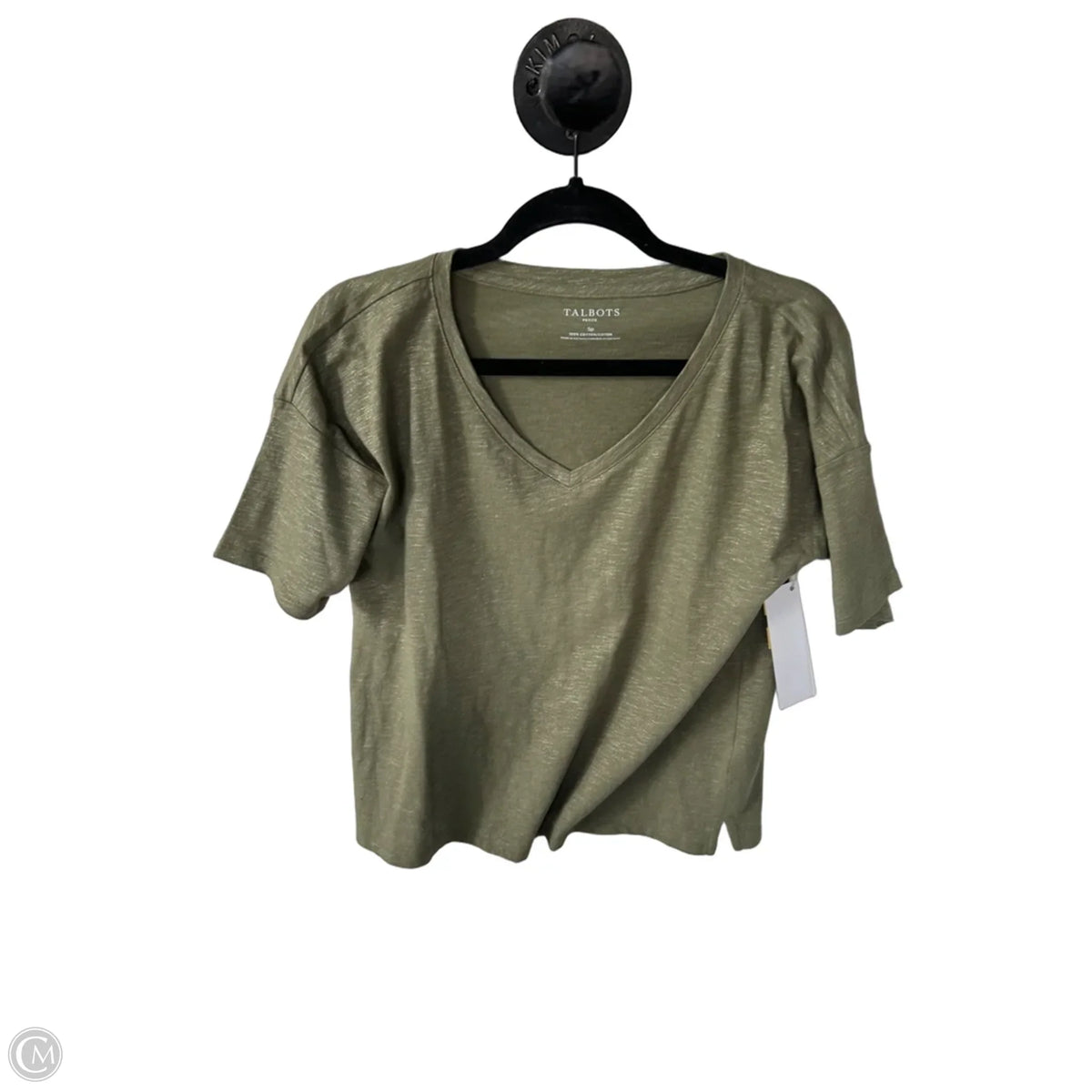 Top Short Sleeve Basic By Talbots In Green, Size: Sp