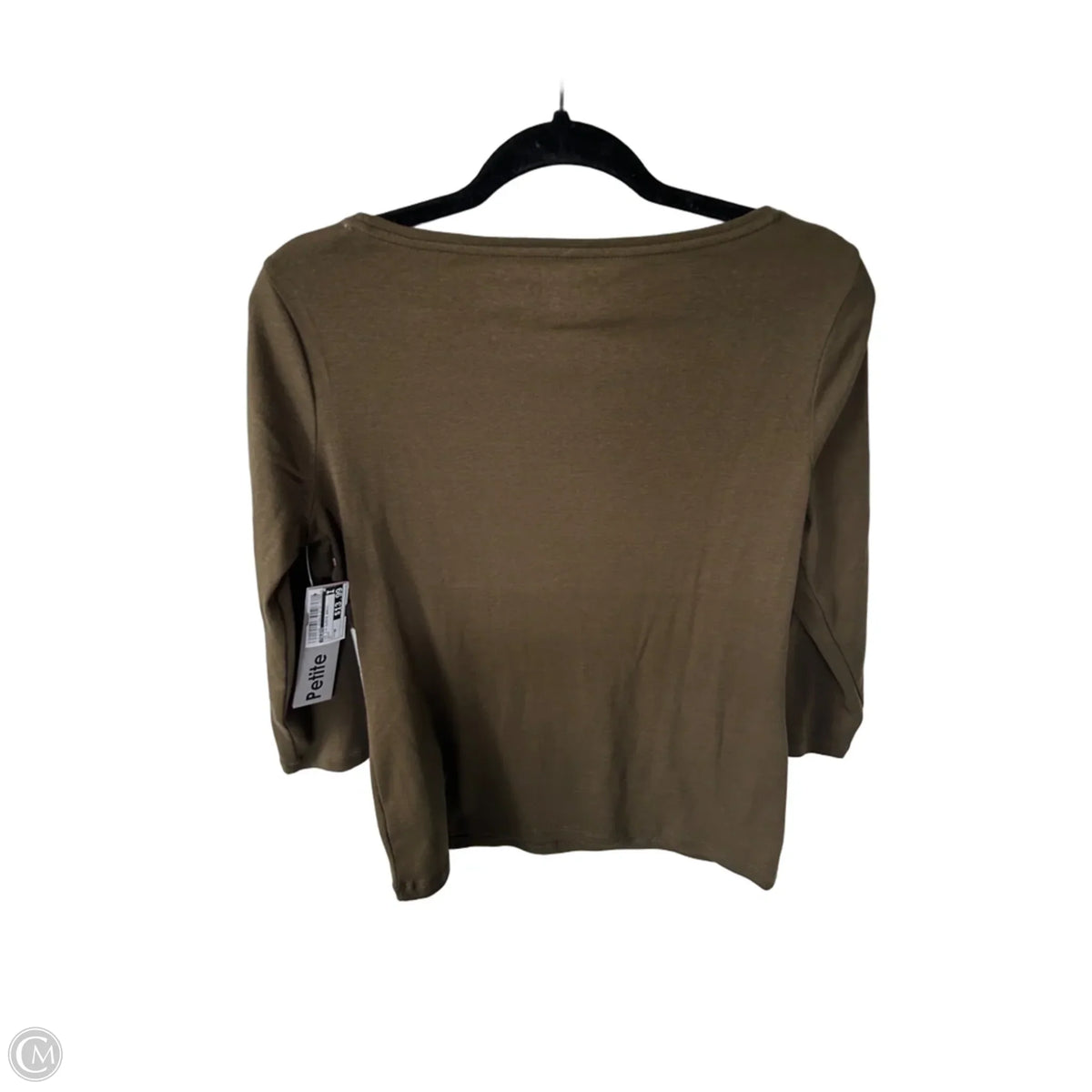 Top 3/4 Sleeve Basic By Talbots In Green, Size: Mp