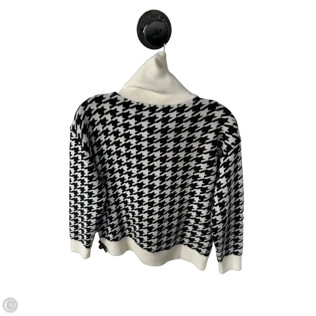 Sweater By Talbots In Black & Cream, Size: Mp