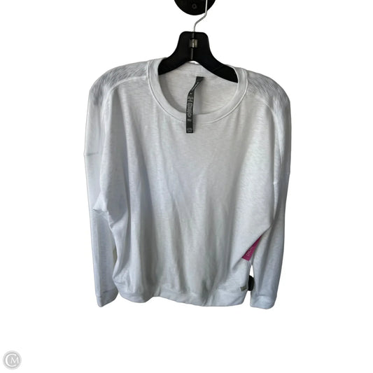 Athletic Top Long Sleeve Crewneck By Vuori In White, Size: M
