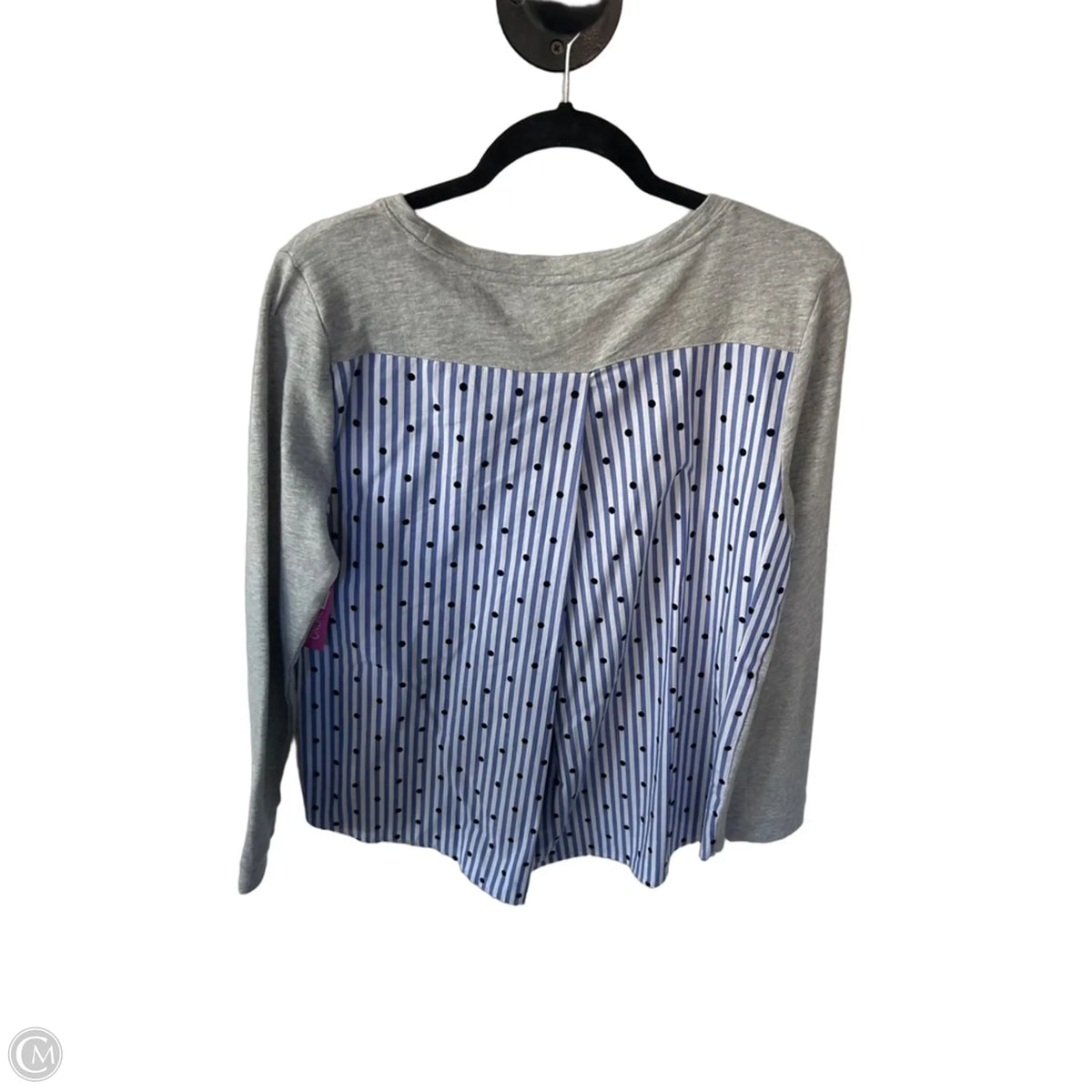 Top Long Sleeve By Talbots In Grey, Size: M