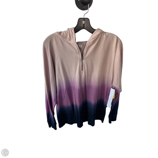 Sweatshirt Hoodie By J. Jill In Blue & Pink, Size: S