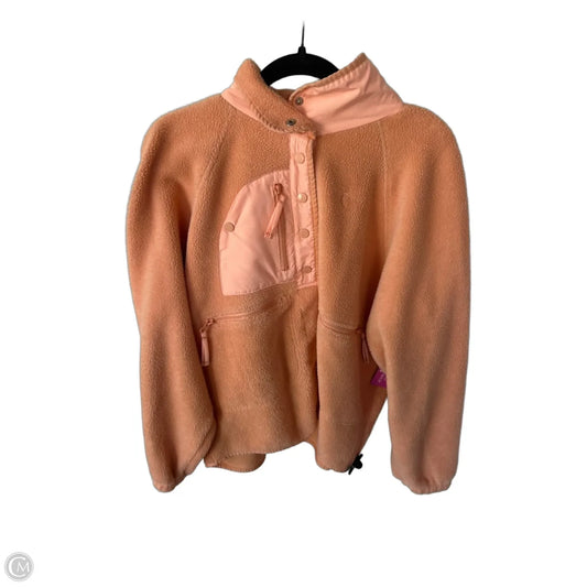 Jacket Fleece By Zyia In Orange, Size: S