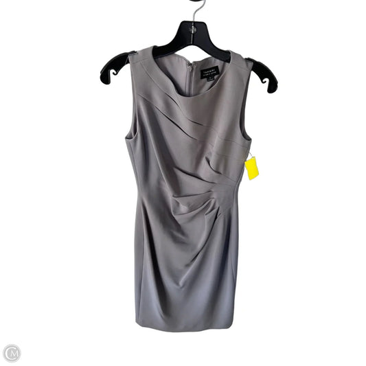 Dress Work By Tahari By Arthur Levine In Grey, Size: Xs