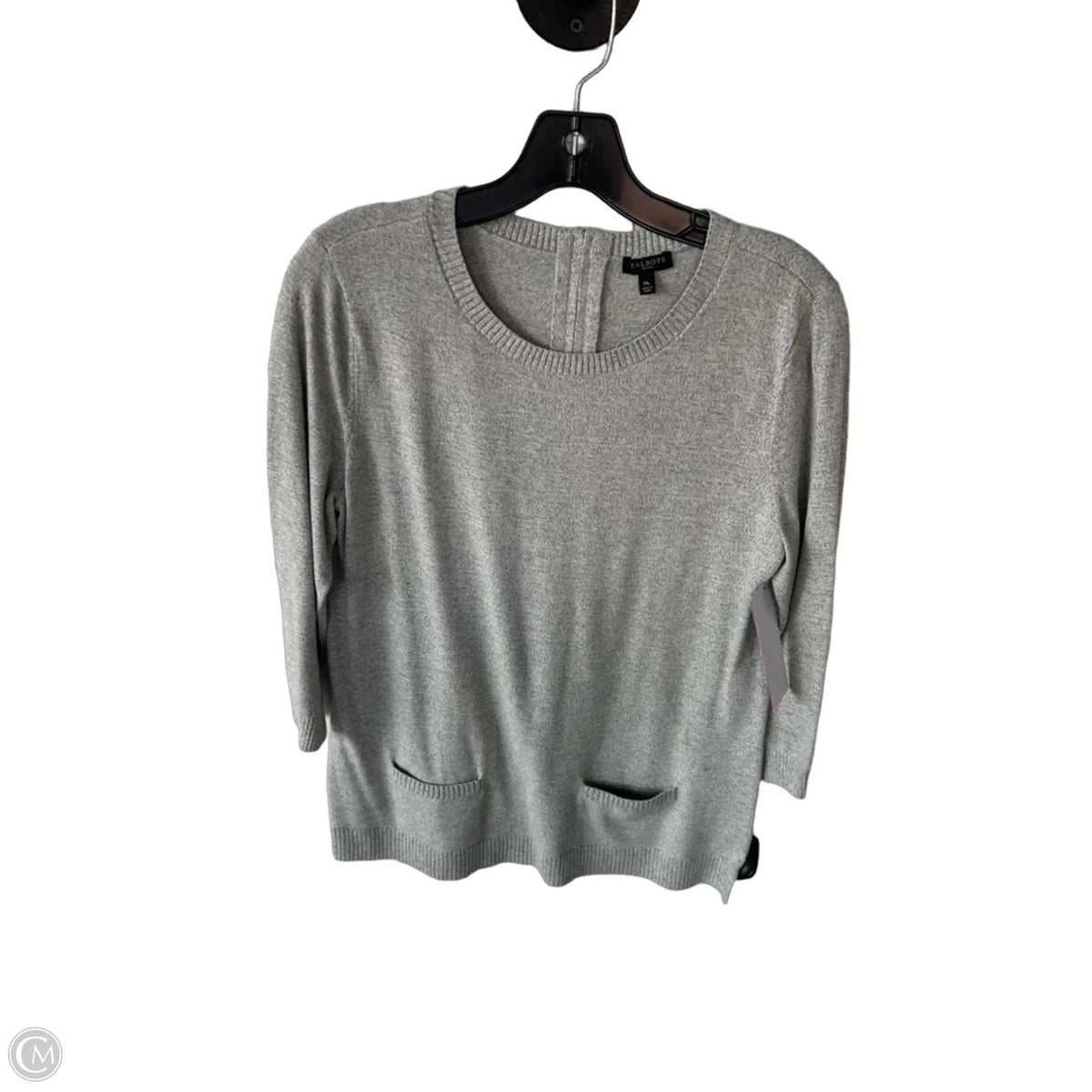 Sweater By Talbots In Grey, Size: Mp