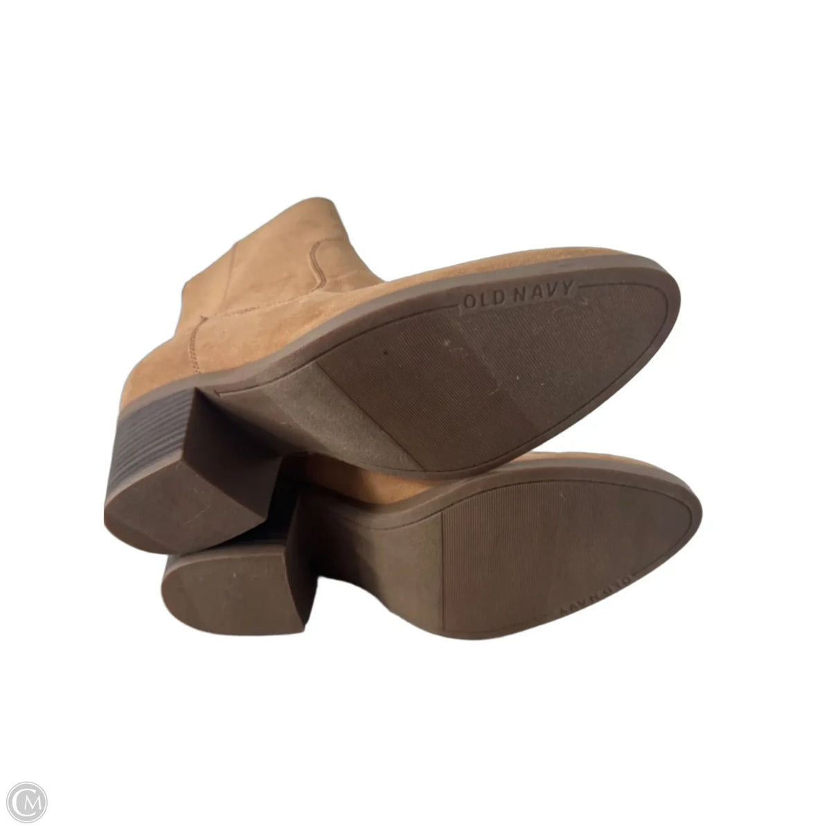 Boots Ankle Heels By Old Navy In Tan, Size: 8
