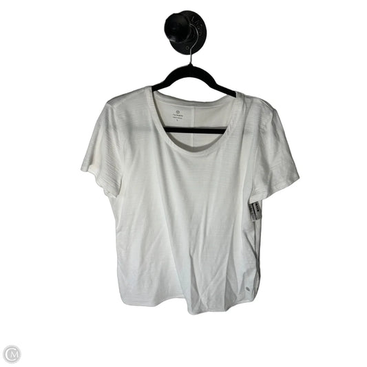 Top Short Sleeve By Talbots In White, Size: L
