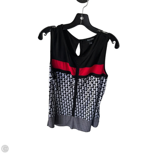 Top Sleeveless By Roz And Ali In Black & White, Size: Xl