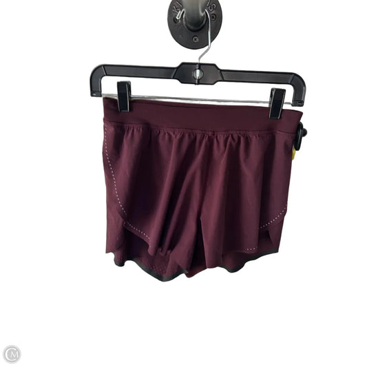 Athletic Shorts By Lululemon In Maroon, Size: 4