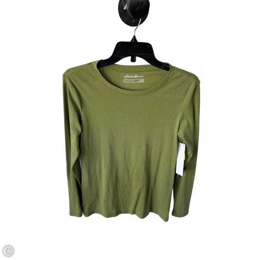 Top Long Sleeve Basic By Eddie Bauer In Green, Size: L