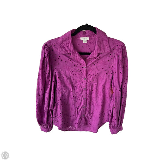 Top Long Sleeve By Sundance In Purple, Size: M