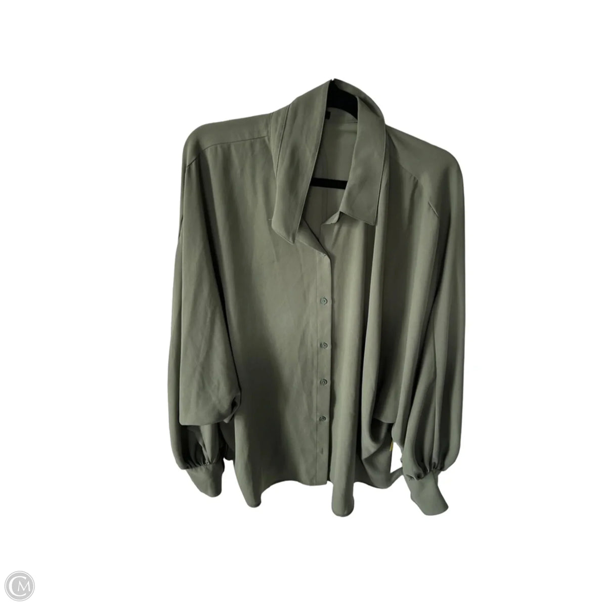 Top Long Sleeve By Express In Green, Size: L