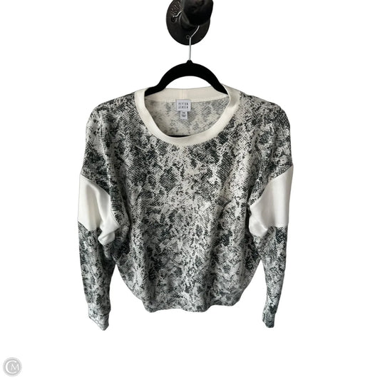 Top Long Sleeve By Peyton Jensen In Cream & Grey, Size: Xs