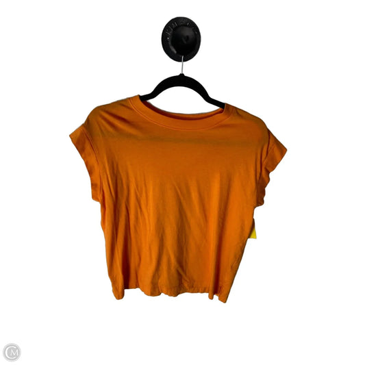 Top Short Sleeve Basic By A New Day In Orange, Size: S