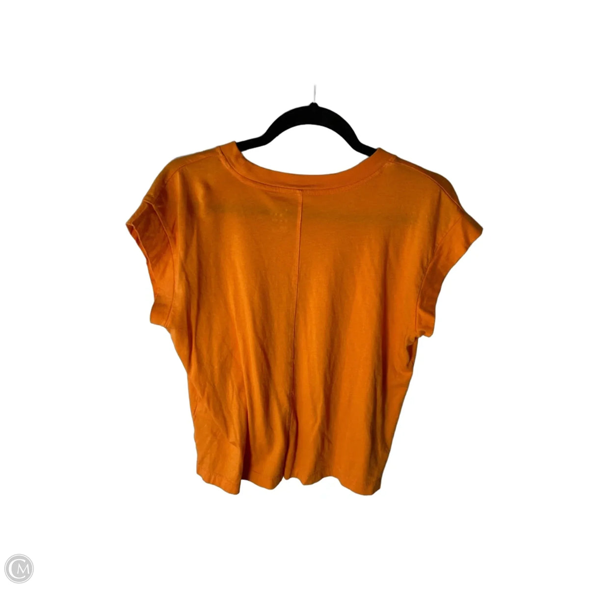 Top Short Sleeve Basic By A New Day In Orange, Size: S