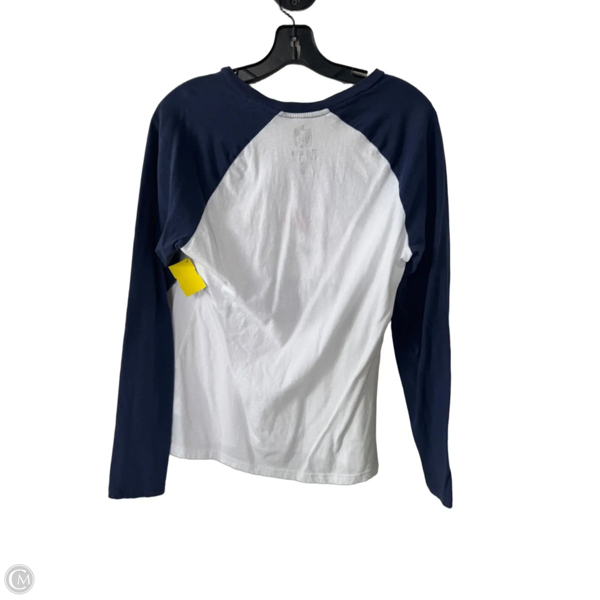 Top Long Sleeve Basic By Nfl In Blue & White, Size: S