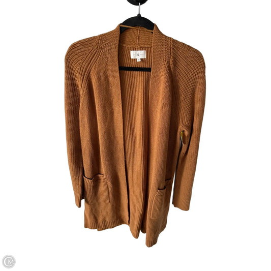 Sweater Cardigan By Lou And Grey In Tan, Size: M