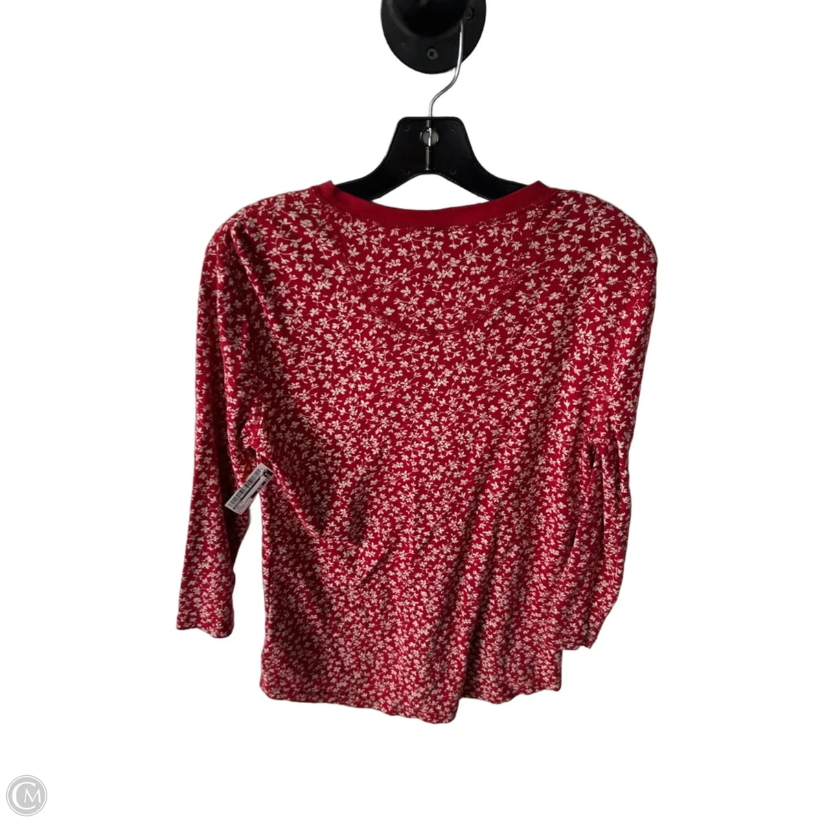 Top Long Sleeve By Chaps In Red, Size: M