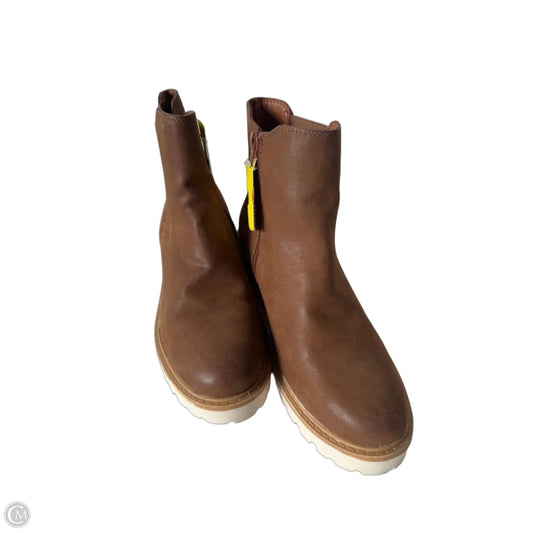 Boots Ankle Heels By Mia In Brown, Size: 8.5