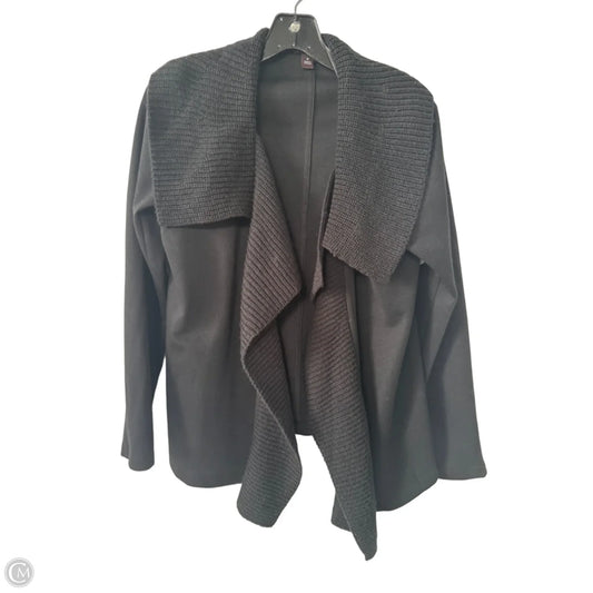 Sweater Cardigan By Dana Buchman In Black, Size: M