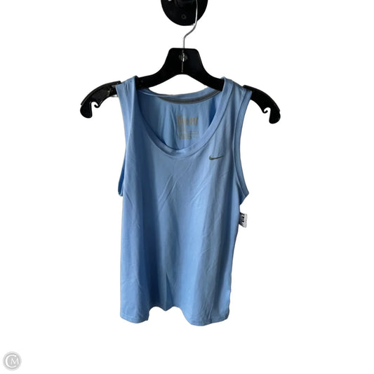 Athletic Tank Top By Nike Apparel In Blue, Size: L