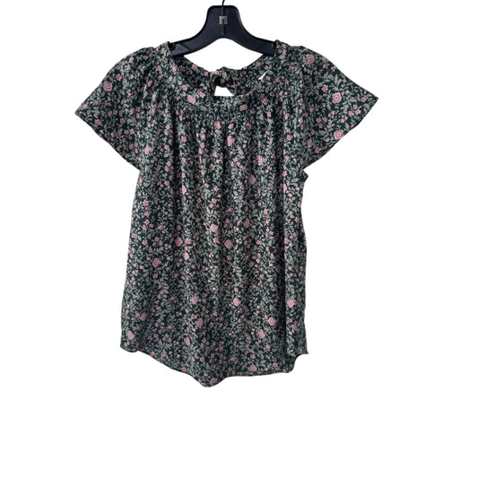 Top Short Sleeve By Lc Lauren Conrad In Green & Pink, Size: Xs